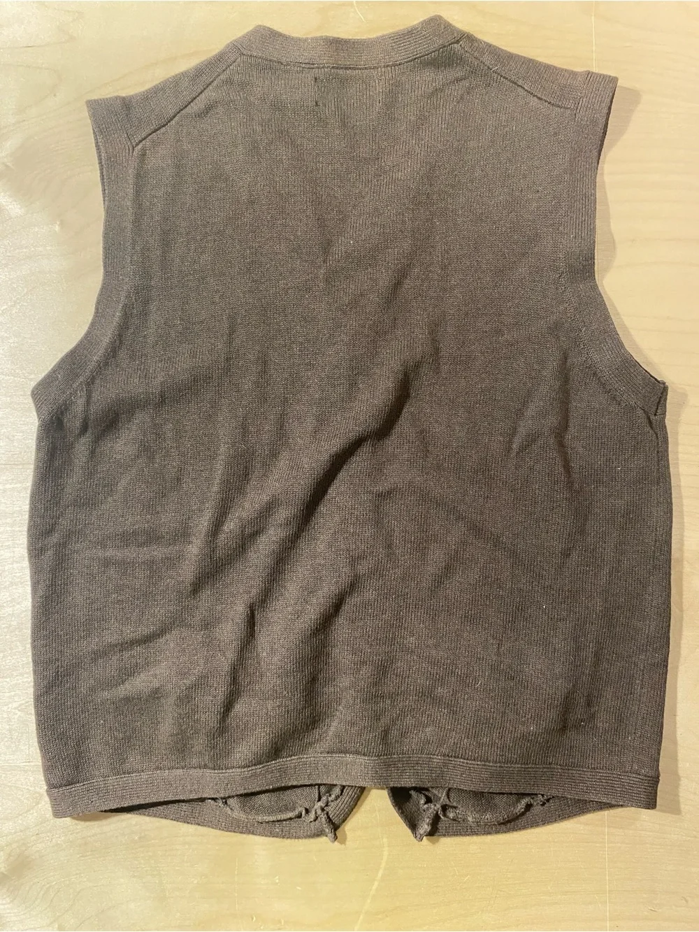 Chaps Brown Button-Front Men’s Knit Vest XL (SW)
